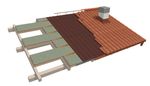 Teja curva de ventilación 46x29 cm cerámica